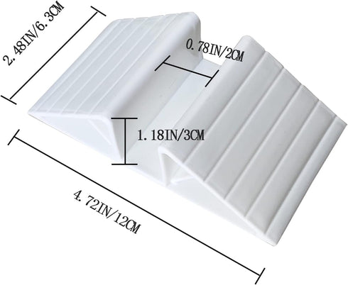 6-piece pet gate fence support feet plastic triangular isolation fence reinforcement accessories freestanding dog gate fence panel Suitable for configuration of wooden dog gate, dog fence (white)