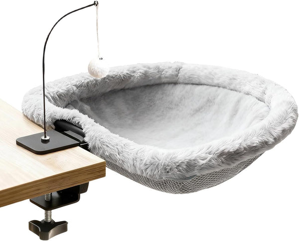 Generic Desktop Cat Hammock Bed, Small Kitten Table Perch, Space-Saving for Living Room