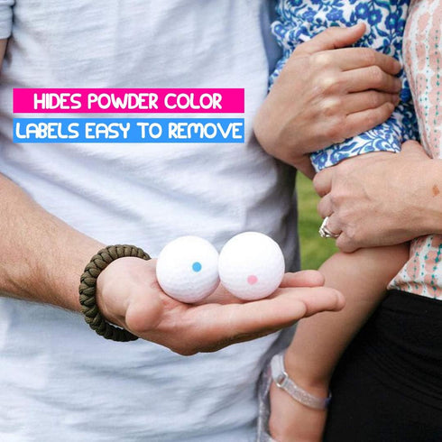 (2 Pack 4 Pack) Winsharp Gender Reveal Golf Balls