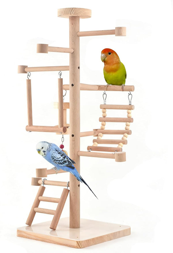 UANLANT Bird Playground Parrots Play Stand Parakeets Play Gyms Set Toy Birdcage
