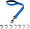 Premium 18 Inches Nylon Short Dog Leash with Heavy Duty Clip and Soft Padded Handle, Classic Blue
