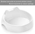 CatGuru Whisker Stress Free Cat Water Bowl, Reliefs Whisker Fatigue, Wide Cat Dish, Non Slip Cat Feeding Bowls, Shallow Cat Food Water Bowls, Non Skid Pet Bowls for Cats (Water Bowl, Marshmallow)