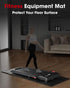 VTORY Foldable Treadmill Mat for Carpet, Exercise Equipment Mat for Home Fitness, High Density PVC Protector