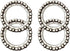 Cryspearl Headset Set 4, 1.57 1.06 E-Bike Steering Ball Bearings of Steel Construction, x in Inner/Outer Diameter