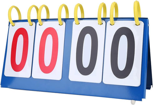 PVC Waterproof Scoreboard, 3-Digit 4-Digit Tabletop Score for Volleyball Basketball Table Tennis
