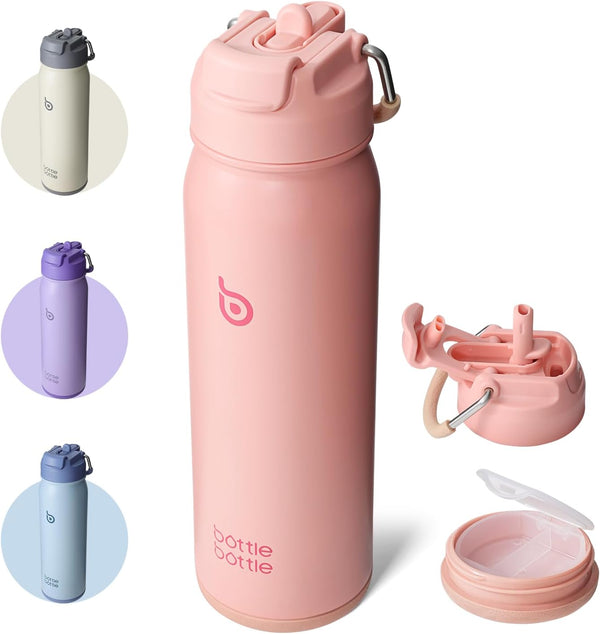 BOTTLE BOTTLE 24oz Insulated Water Bottle Stainless Steel Sport Water Bottle with