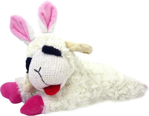 Multipet Easter Bunny Ears Lamb Chop Dog Toy - 11"