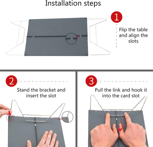 XINNIKESI Camping Table, Camping Table Portable Folding Camping Side Table Aluminum Tables Top Waterproof Travel Table