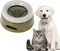 No Spill Dog Water Bowl, 25oz Large Capacity Slow Feeder, Spill Proof Pet Water Dispenser for Travel Drinking (Green)