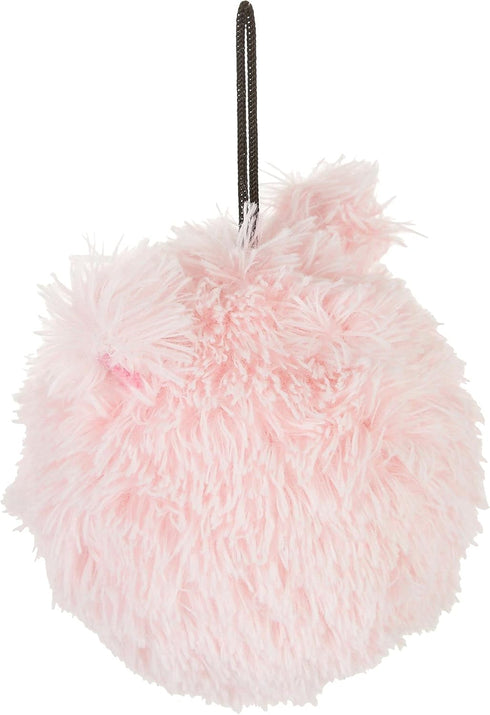 Pet Lou D.O.G'Z 4-inch EZ Squeaky Pig Dog Plush Toy, Durable Bouncy Ball Dog Toy