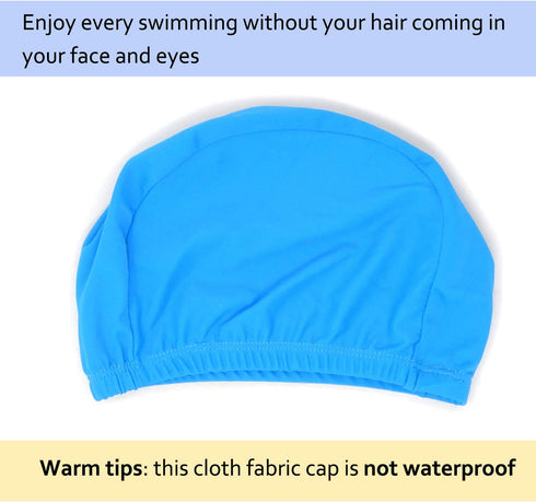 Honbay 3PCS Solid Color Swim Cap Swimming Hat for Kids and Adults (Not for Long Hair)