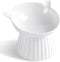 Ceramic Raised Cat Bowl, Tilted Anti Vomit Feeder for Indoor Cats, Whisker Friendly, Microwave and Dishwasher Safe