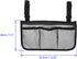 4 M METERXITY Chair Armrest Organizer - Polyester Pockets Snack Magazine Arm Rest Storage Bag with Adjustable Straps