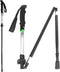Travel Folding Trekking Hiking Pole with Carrying Case, Adjustable Walking Stick for Women and Men