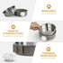 POPETPOP No Spill Crate Water Bowl: Removable Stainless Steel Dog Bowl for Cat, Puppy, Rabbit, Pet Kennel Cage