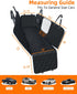 100% Hammock PETICON Dog Car Seat Cover with Mesh Window, Waterproof Pet Seat Cover for Back Seat, Scratchproof Dog