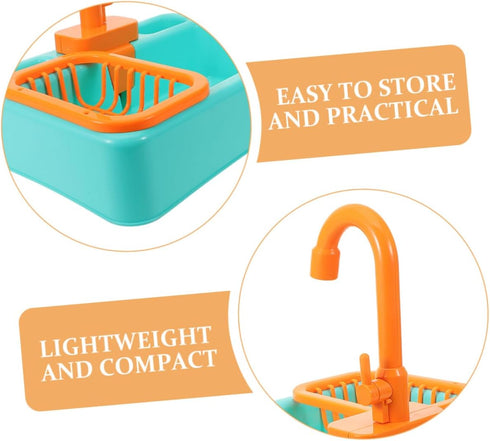 2pcs Mikikit Bird Bath Tub Toy with Automatic Water Cycle Lightweight Vegetable Washing Basin Fountain for Birds