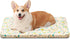 Magic Dog Random Color Medium Dog Bed - Super Soft Pancake Style Crate Pad for Dogs - 28-Inch