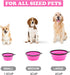 2-Pack Small Dog Travel Bowl, Collapsible Bowls for Dogs, Portable Pet Feeding Watering Dish