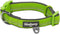 Blueberry Pet Dog Collar, Adjustable Reflective Collar for Small Dogs, Neoprene Padding, Green Flash, 12"-16"