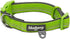 Blueberry Pet Dog Collar, Adjustable Reflective Collar for Small Dogs, Neoprene Padding, Green Flash, 12"-16"