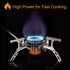 Portable Camping Gas Stove - Foldable Camp Stove with 1LB Propane Tank Adapter for Outdoor Cooking