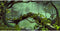 AWERT 72x24 inches Foggy Forest Terrarium Background Durable Polyester Background