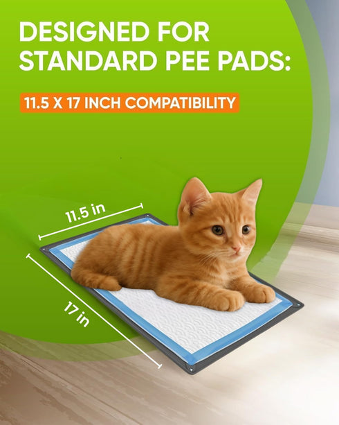 11.5 17 TidyFriend Puppy Pad Holder Tray Fits for x Pee Pads with Corner Lock Holes, Raised Edges, Non-Spill, Easy