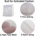 6 Pack Small Sized Filter Bags for Activated Carbon,3 by 4 inches High Flow Aquarium Mesh Media Filter Bag with Drawstrings for Fish Tank Charcoal Filter Bags