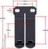 HolsterSmith Monoblock Gear Belt Clips - Customized Fit Inside-The-Waistband/IWB Concealed Carry Holster Attachments