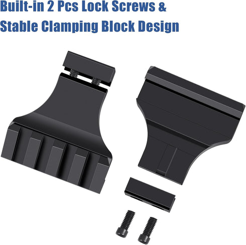 LONSEL 45 Offset 3 4 5 45 Offset Picatinny Rail Mount, Slots Degree Picatinny Rail Mounts Aluminum Low Profile Adapter