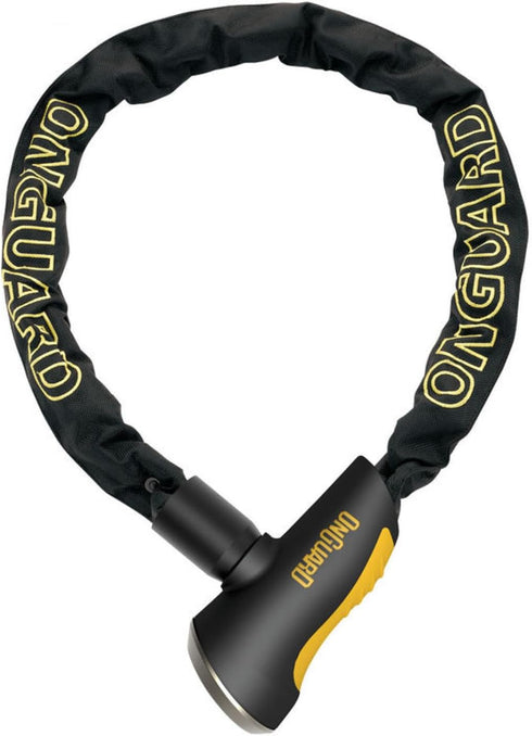 ONGUARD Mastiff-8020 Keyed Chain Lock, Black, 11.0x1.0 cm
