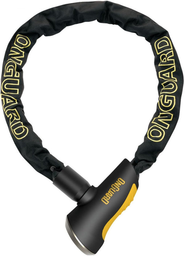 ONGUARD Mastiff-8020 Keyed Chain Lock, Black, 11.0x1.0 cm