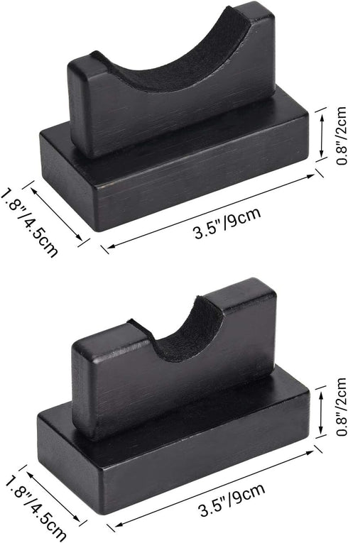 TOBWOLF 2PCS Baseball Bat Display Case - Sturdy Horizontal Rack and Holder for Baseball Bats, Black