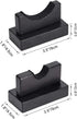 TOBWOLF 2PCS Baseball Bat Display Case - Sturdy Horizontal Rack and Holder for Baseball Bats, Black