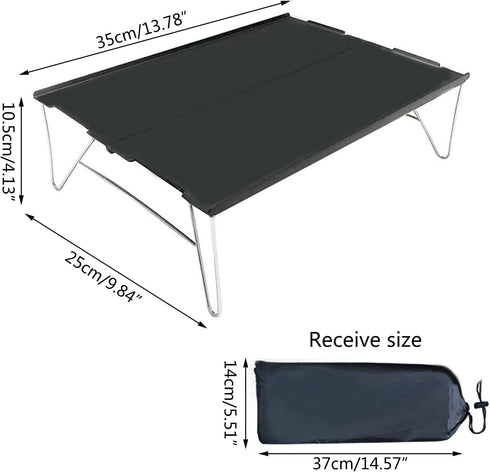 XINNIKESI Camping Table, Camping Table Portable Folding Camping Side Table Aluminum Tables Top Waterproof Travel Table