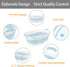 Collapsible Pet Bathtub with Water Drain Plug - Portable Bath Tub for Small Dogs Cats, Space Saving Design, Blue