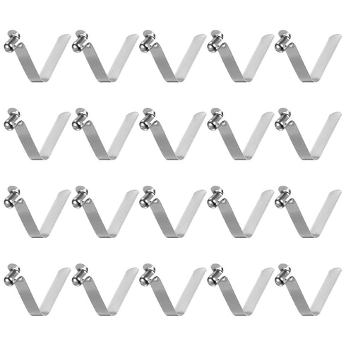 HARFINGTON 20pcs Single Button Kayak Paddle Snap Spring Clip, 42mm x 7.66mm for Camping