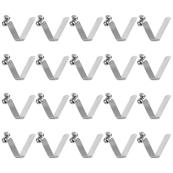 HARFINGTON 20pcs Single Button Kayak Paddle Snap Spring Clip, 42mm x 7.66mm for Camping