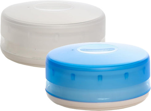 humangear GoTubb Hard Container - Easy Open, Food-Safe Material, Clear/Blue, Large