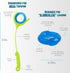 Gitit MAX! - Launcher + Ring, Epic Fetch Dog Toy for Medium to Large Dogs, Slobberless/Clean Hands Loading
