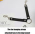 Dog Kennel Fan Hanging Utility Straps - Waterproof Crate Fan Strap with Swivel Spring Clips for Any Kennel, Black