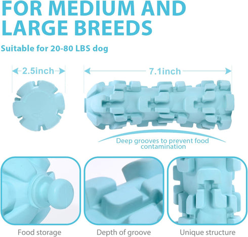 Ice Lolly Dog Toys for Aggressive Chewers, Tough Chew Toys for Medium Large Dogs, Nearly Indestructible Rubber Toy