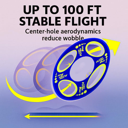 Giant Flying Disc, Soft & Foldable, Floats in Air - Outdoor Play & Family Fun for Kids