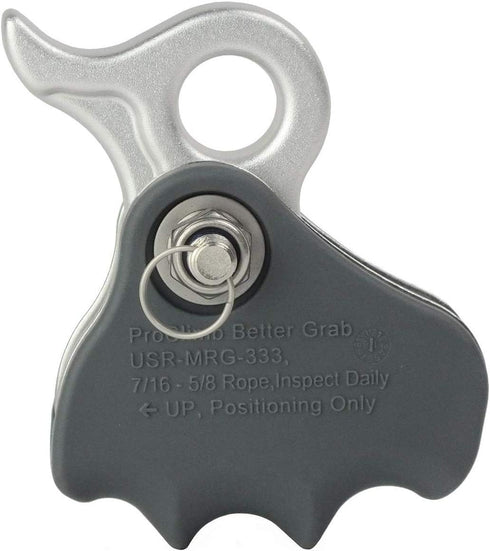 Rope Grab - Arborist Rope Brake Tree Equipment - Fall Arrestor Ascender with Removable Rope Cam Lock