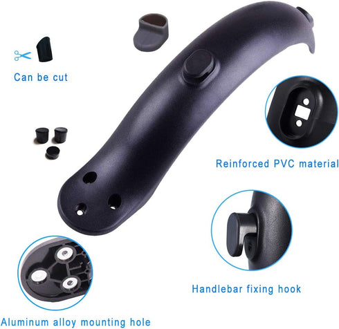 Z-FIRST 2 Pieces Rear Fender Mudguard Bracket, Rear Fender Scooter Replacement Accessory for Xiaomi M365/M365 Pro