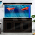 Natural Undersea Aquarium Background, 48X24IN Underwater Ocean Sunlight Fish Tank Background with Tape
