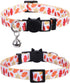 Lamphyface 3 Pack Thanksgiving Day Cat Collar, Breakaway Bell Adjustable Safety for Kitty