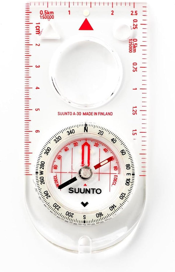 SUUNTO A-30 Compact Hiking Compass with Luminous Markings for Low Light