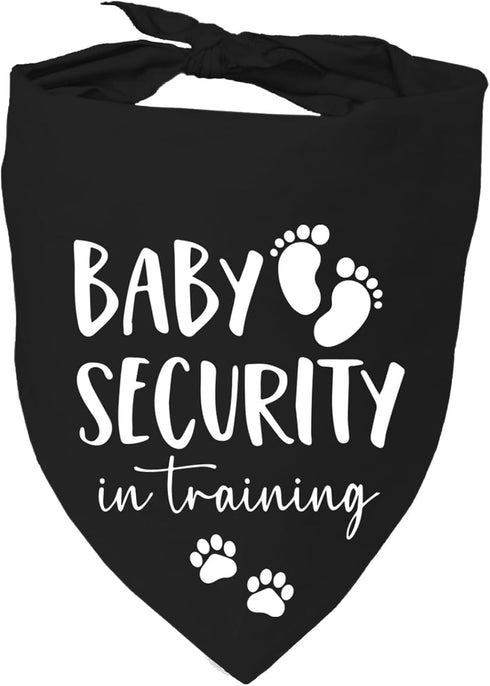Baby Security in Training Dog Bandana Pet Scarf Pregnancy Announcement Dog Bandanas